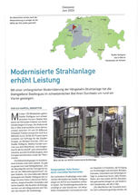 Modernisierte Strahlanlage erhöht Leistung