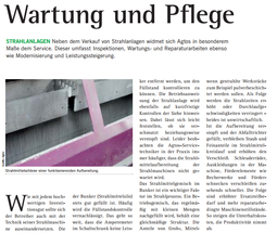 Wartung und Pflege