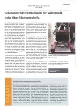 Schleuderradstrahltechnik für wirtschaftliche Oberflächentechnik