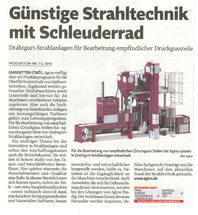 Günstige Strahltechnik mit Schleuderrad