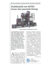 Strahltechnik von AGTOS - Immer eine passende Lösung