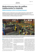 Modernisierung eines der grössten Stahlhersteller in Südafrika